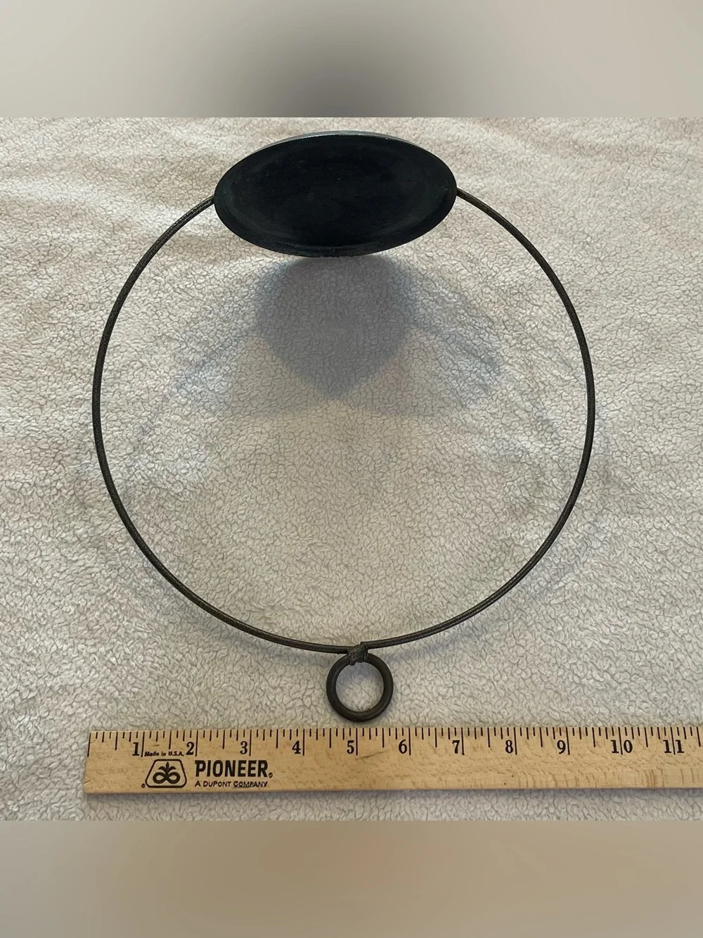 Rustic Round Metal Wall Candle Holder Sconce